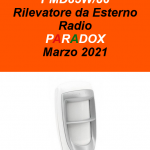 PROMO PMD85W/86 RILEVATORE DA ESTERNO RADIO PARADOX MARZO 2021